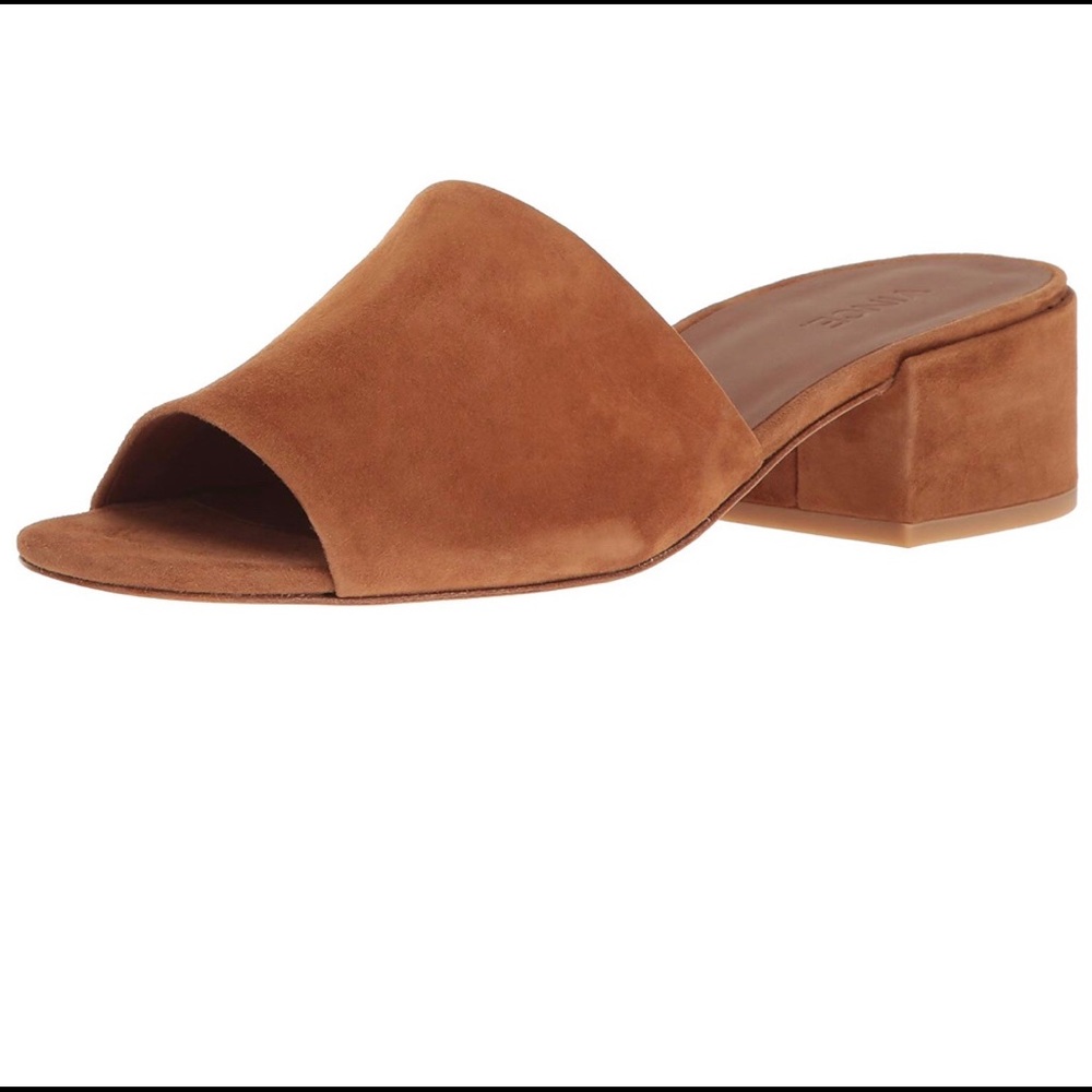 Vince Rachelle Slides- Blush Suede - Like New!